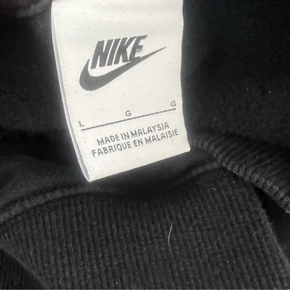 Nike Sportswear Phoenix Fleece Oversized Cropped Sweatshirt Black L Streetwear - Picture 9 of 11